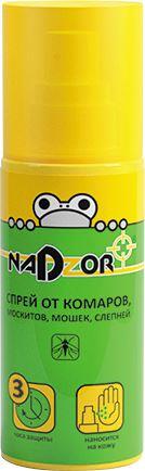  NADZOR Спрей от комаров и мошек, 100мл, ISK001N