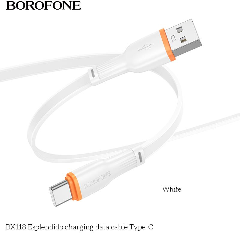 ������ BOROFONE (6941991120954) BX118a USB 3.0A ��� Type-C - 1� , �����