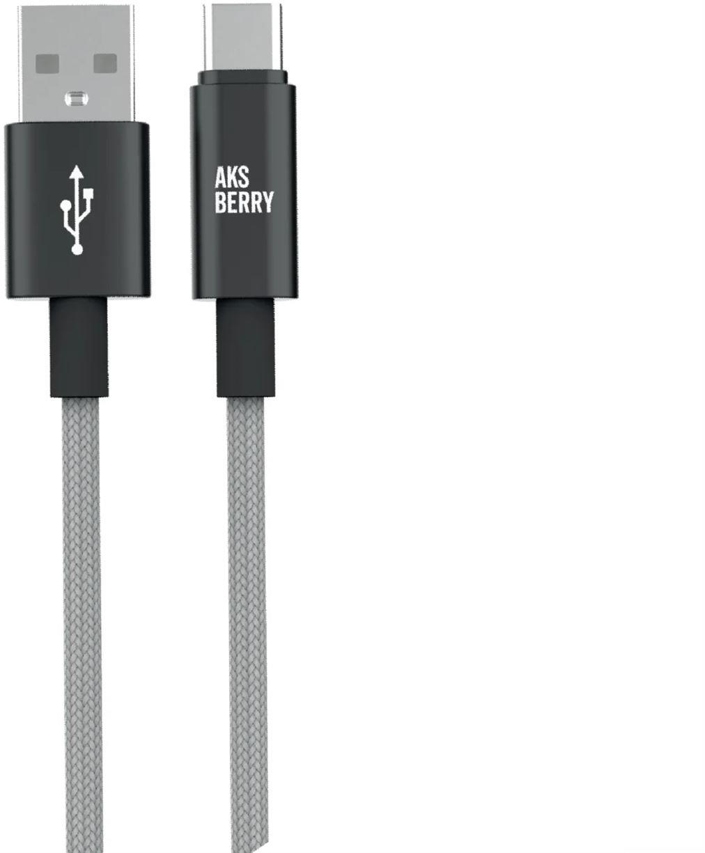 ������ AKSBERRY (6900295570018) X163 Nylon silk USB-A - Type-C, �����