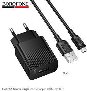 ��� BOROFONE (6941991122590) BAS71Am 1USB 2.1A ��� micro USB Black