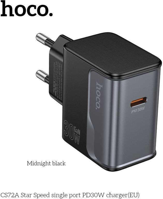  HOCO (6942007653725) CS72A 1Type-C PD30W Midnight black