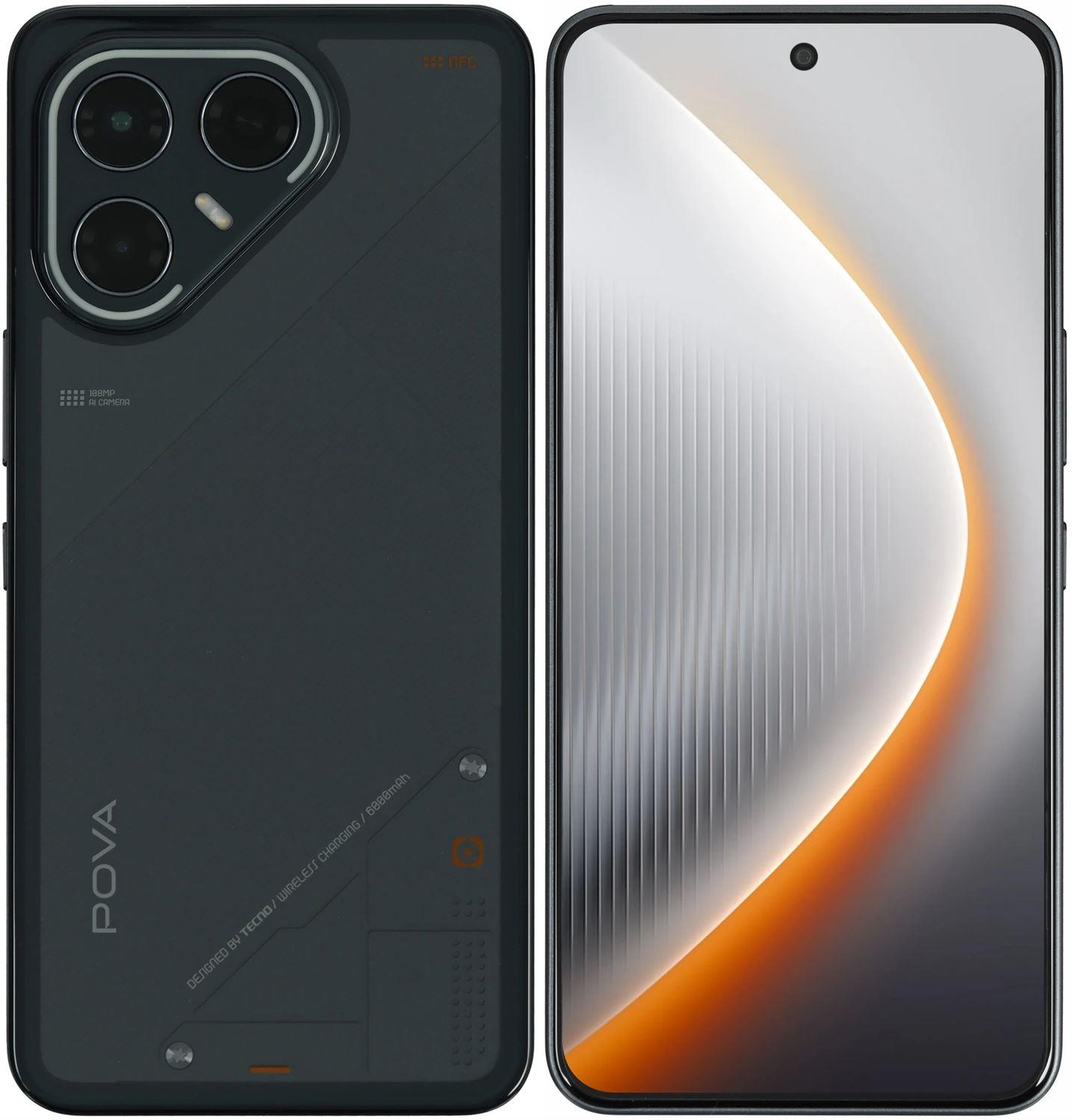 �������� TECNO Pova 7 Ultra 5G 8/256Gb Black (LJ9 256+8 GEEK BLACK)