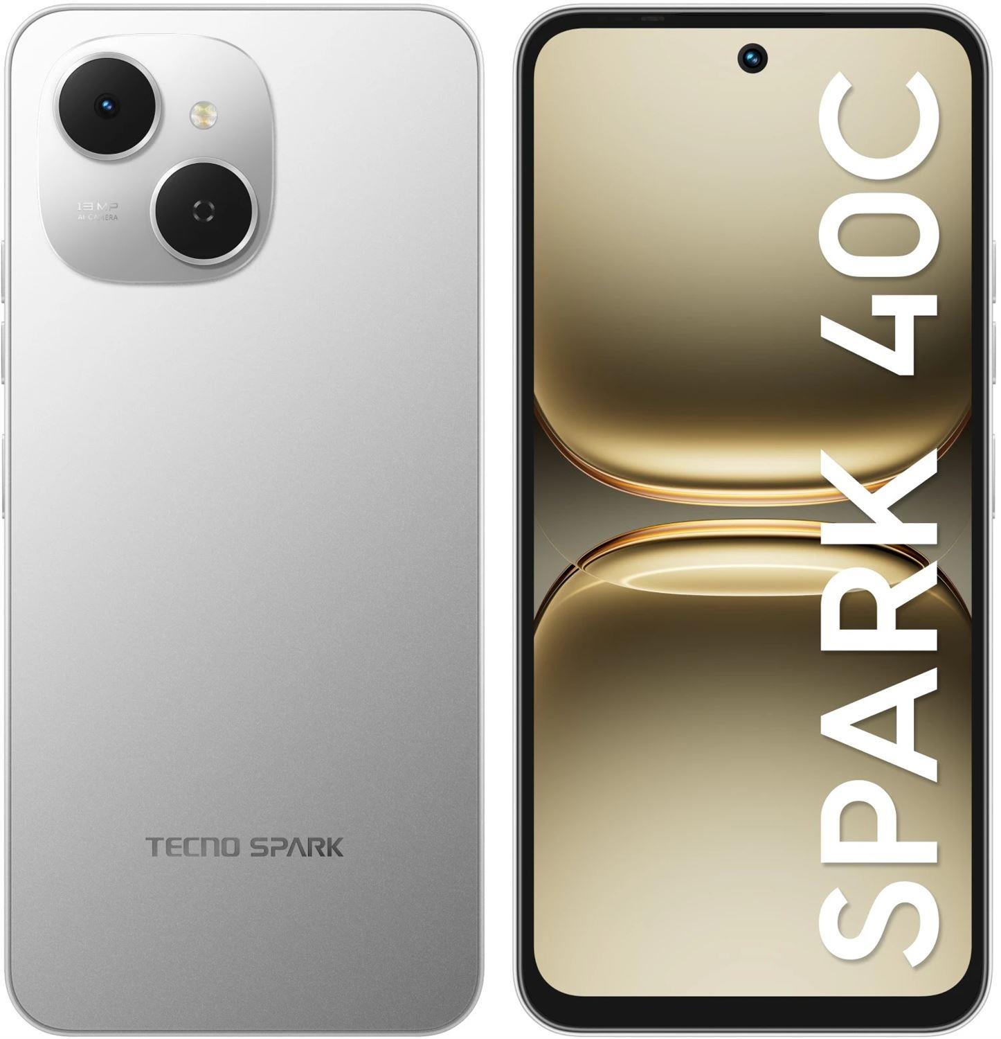  TECNO Spark 40C 8/128Gb Grey (KM4K 128+8 TITANIUM GREY)