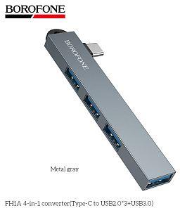  BOROFONE (6941991126123) FH1A USB HUB Type-C...