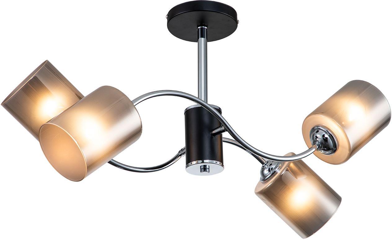  ESCADA 661/4PL E27*60W Black/Chrome