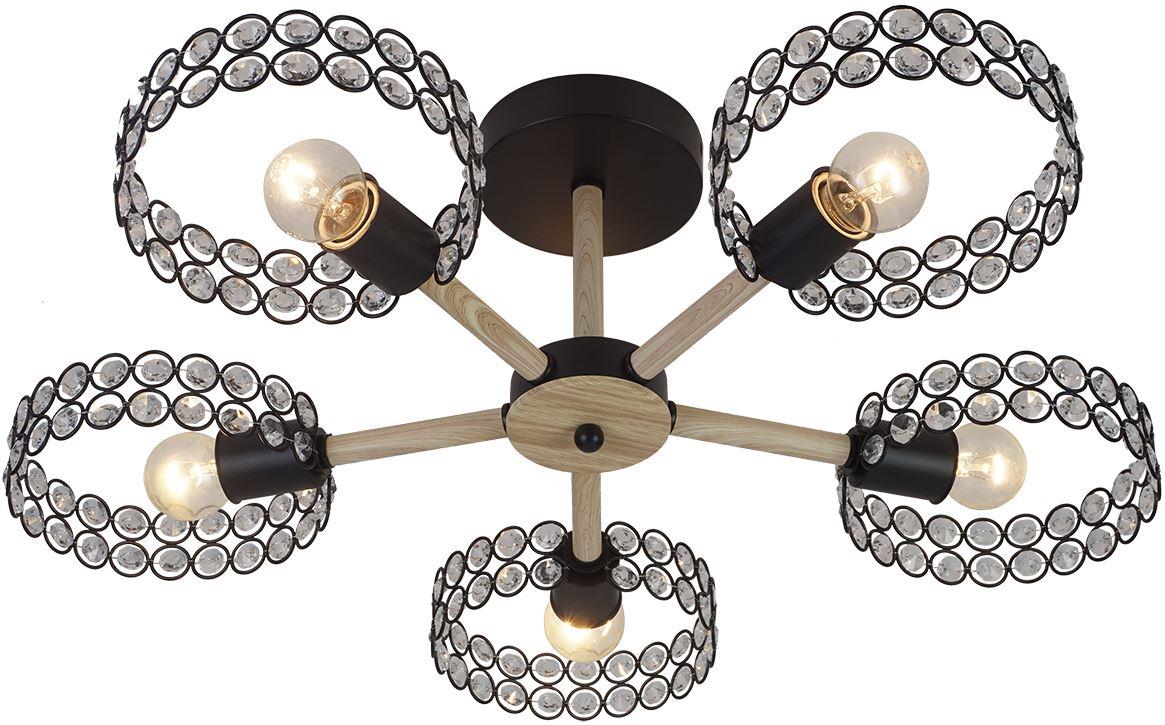  ESCADA 679/5P E27*60W Black/Wood