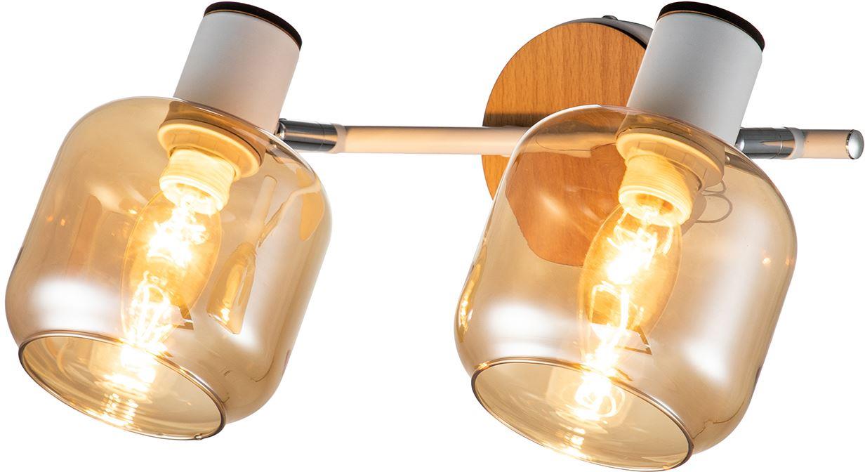  ESCADA 10177/2A E14*40W White/Chrome/Wood