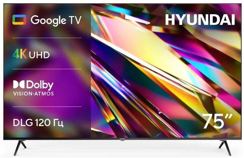  HYUNDAI ��������� LED 75" H-LED75BU7011 Google TV Frameless Metal ������