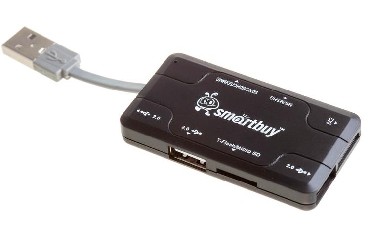 USB- SMARTBUY (SBRH-750-K)  +  