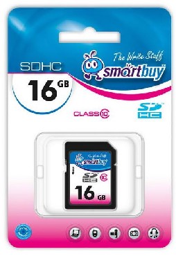  SMARTBUY (SB16GBSDCL10-00LE ) SDHC 16GB Class10