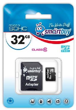  SMARTBUY (SB32GBSDCL10-01) MicroSDHC 32GB Class10 UHS-I + 