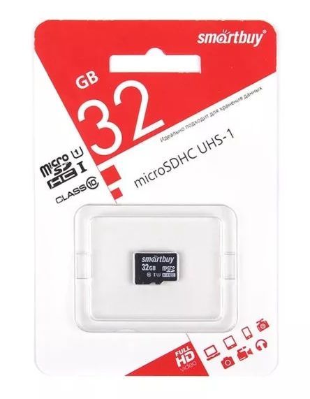   SMARTBUY (SB32GBSDCL10-00) MicroSDHC 32GB Class10 UHS-I