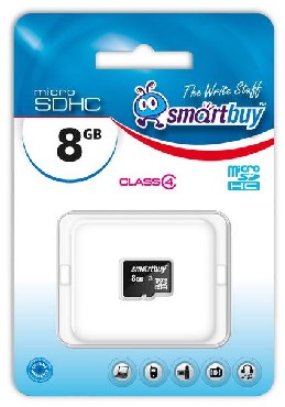  SMARTBUY (SB8GBSDCL4-00) MicroSDHC 8GB lass4